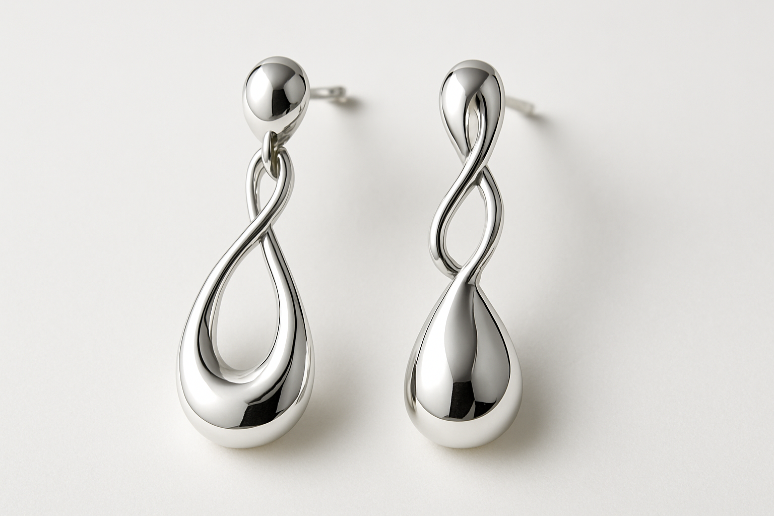 silver earrings